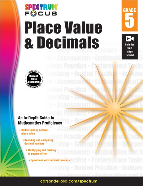 Spectrum Place Value and Decimals, Grade 5 | 拾書所
