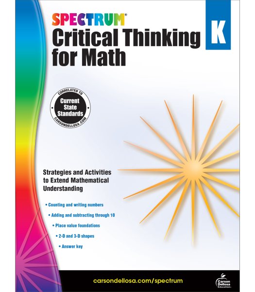 Spectrum Critical Thinking for Math, Grade K | 拾書所