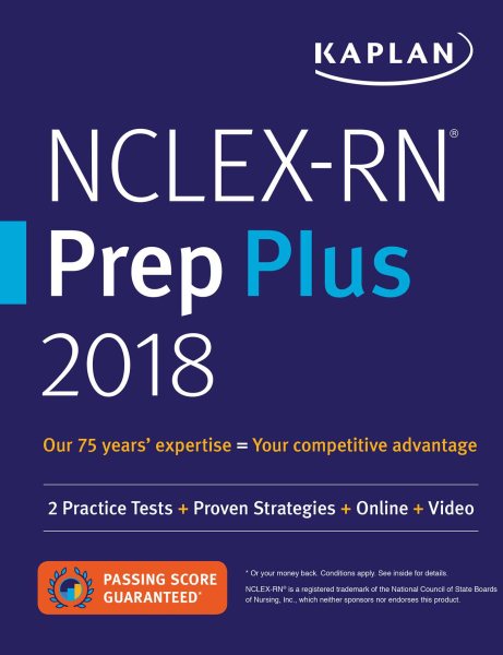 Kaplan NCLEX-RN Prep Plus 2018
