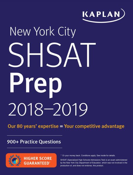 New York City Shsat Prep 2018-2019