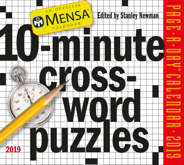 Mensa 10-minute Crossword Puzzles Page-a-day Calendar 2019