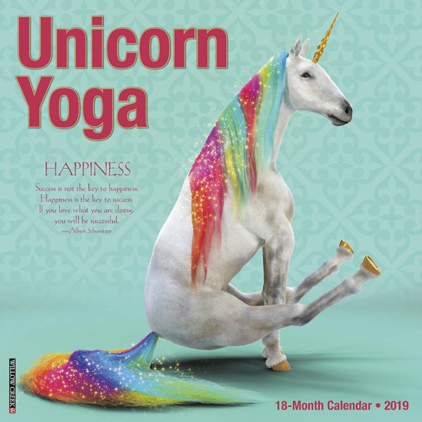 Unicorn Yoga 2019 Calendar(Wall)