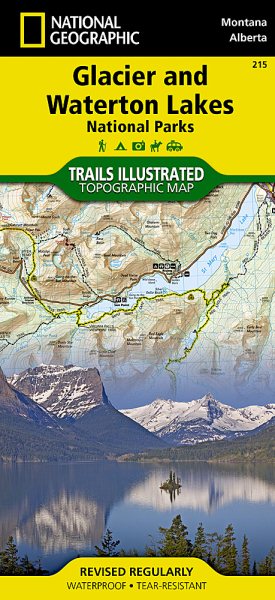 National Geographic Trails Illustrated Map Glacier / Waterton Lakes National Parks