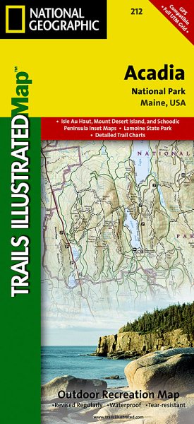 National Geographic Trails Illustrated Map Acadia National Park