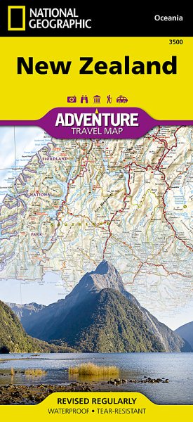 National Geographic Adventure Map New Zealand