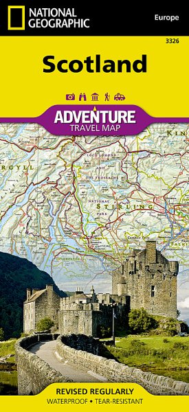 National Geographic Scotland Map