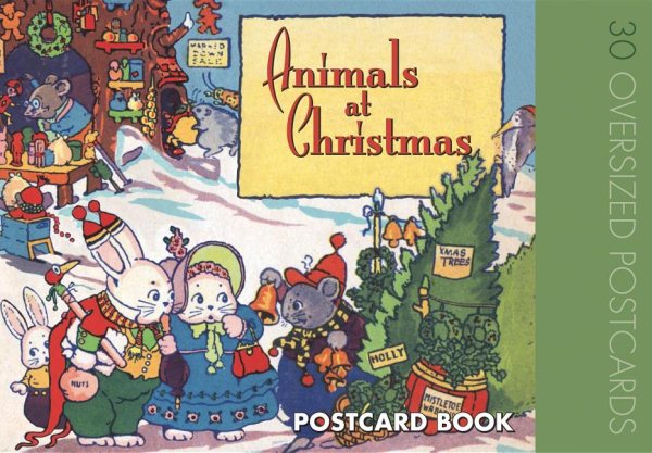 Animals at Christmas Postcard Book | 拾書所