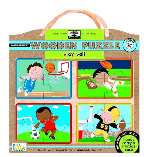 Green Start Wooden-puzzles - Play Ball | 拾書所
