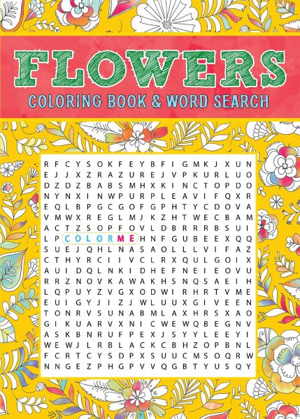 Flowers Coloring Book & Word Search | 拾書所