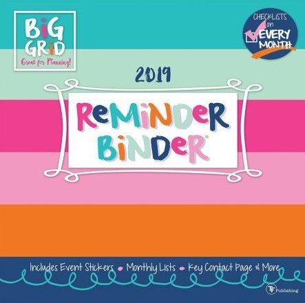 Reminder Binder 2019 Calendar(Wall)