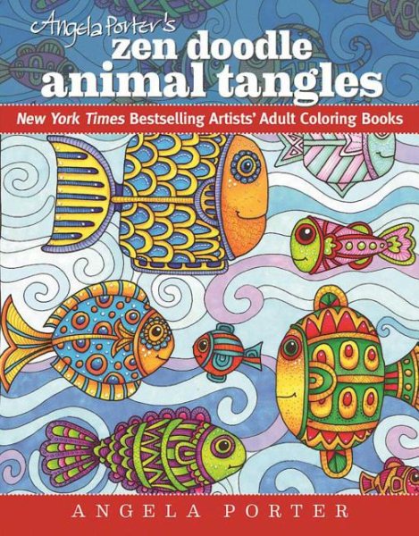 Angela Porter's Zen Doodle Animal Tangles | 拾書所