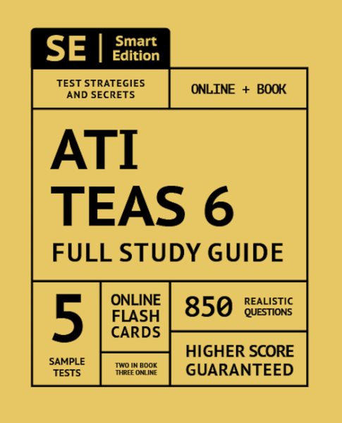 Ati Teas 6 2018 + Online With 400 Online Flashcards