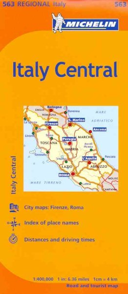 Michelin Map Central Italy | 拾書所