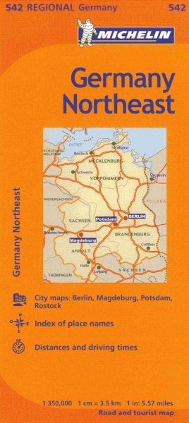 Michelin Map Germany Northeast | 拾書所