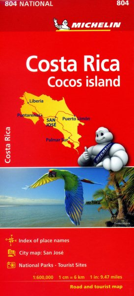 Michelin Costa Rica Map 804 | 拾書所