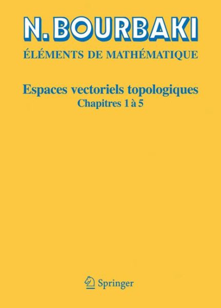 Espaces Vectoriels Topologiques | 拾書所