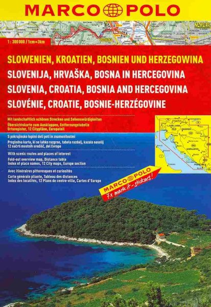 Slovenia/Croatia/Bosnia Marco Polo Road Atlas | 拾書所