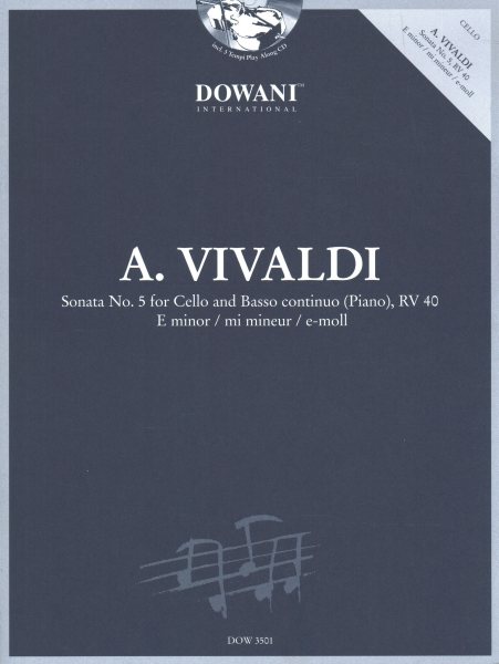 Sonata No. 5 for Cello and Basso Continuo Piano in E Minor, Rv 40 | 拾書所