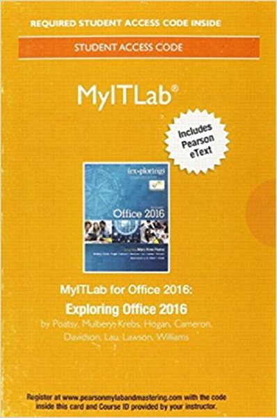 Exploring Office 2016 MyITLab Access Code