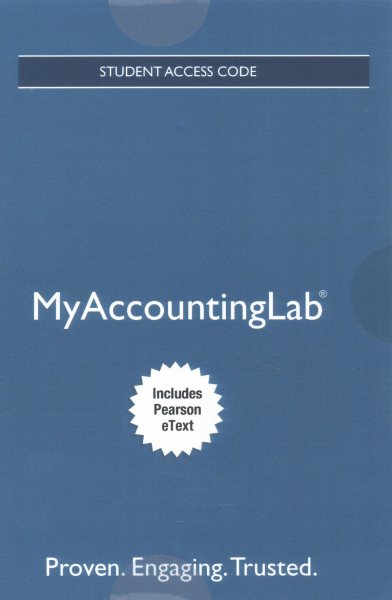 MyAccountingLab Includes Pearson eText Access Card for Horngren\