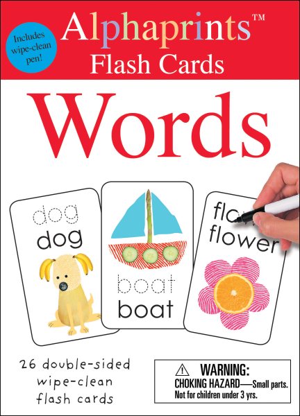 Alphaprints Wipe Clean Flash Cards Words