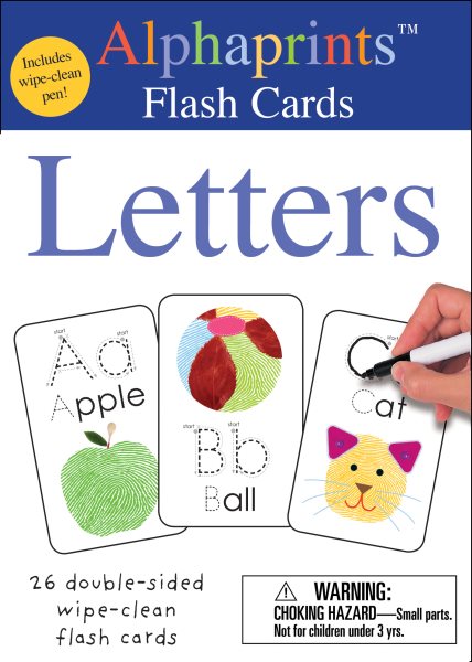 Alphaprints Wipe Clean Flash Cards Letters