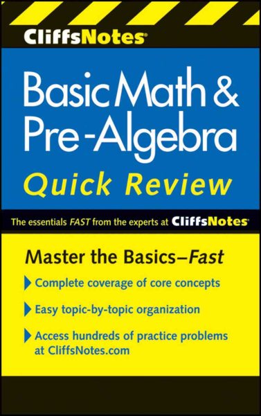 CliffsNotes Basic Math & Pre-Algebra Quick Review