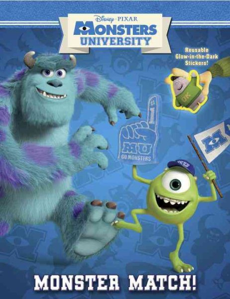 Monsters University Glow-in-the-Dark Reusable Sticker Book | 拾書所