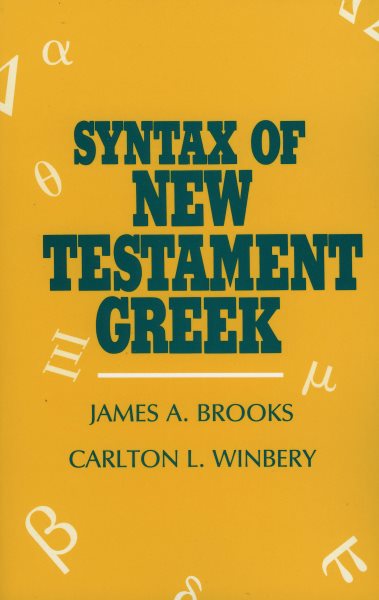 Syntax of New Testament Greek