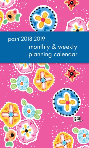 Posh Pink Patchwork 2018-2019 Calendar