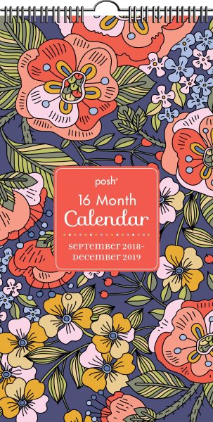 Posh Folksy Flora 2018-2019 Calendar