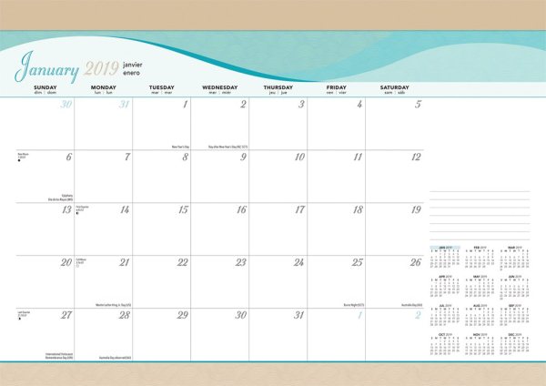 Seaside Manor 2019 Calendar