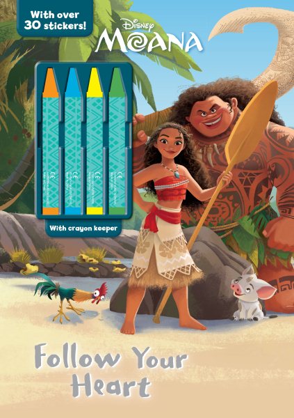 Disney Moana Follow Your Heart Color & Activity with Crayons