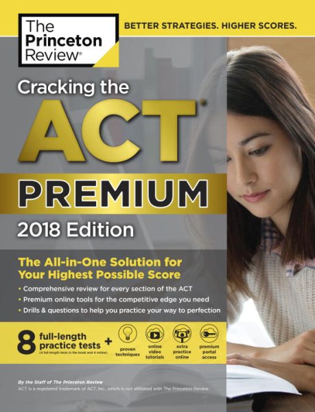 Cracking the Act Premium Edition With 8 Practice Tests, 2018