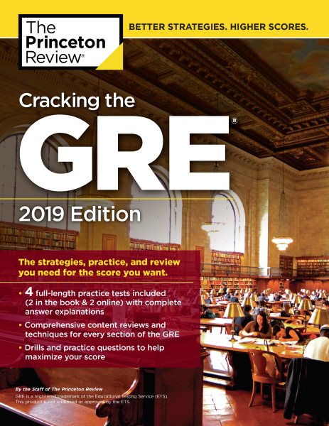 Cracking the Gre With 4 Practice Tests 2019