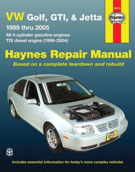 VW Golf, GTI, & Jetta, 1999 Thru 2005 Automotive Repair Manual | 拾書所