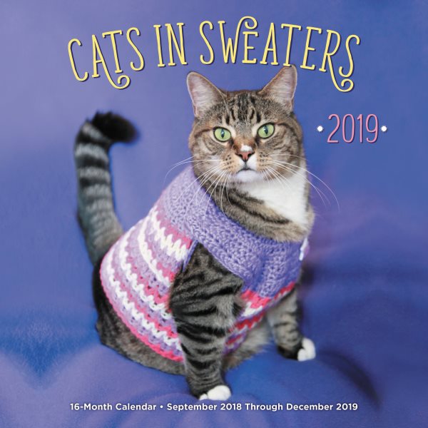 Cats in Sweaters 2019 Calendar