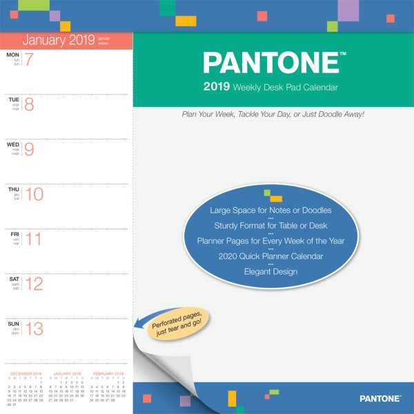 Pantone 2019 Calendar