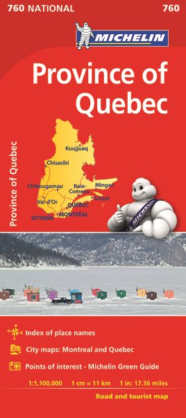 Michelin Quebec Map